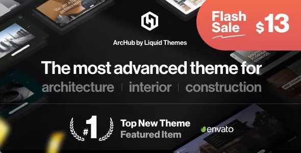 ArcHub v1.2.11 – 建筑和室内设计 WordPress 主题插图