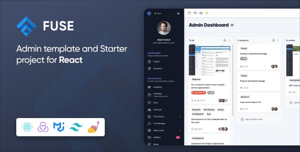 Fuse v9.0.1 – React Admin Template Redux Toolkit Material Design with Hooks Support插图