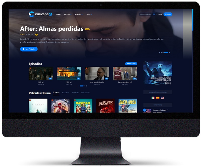 Cuevana 3 Theme v2.2 – WordPress 影视节目插图