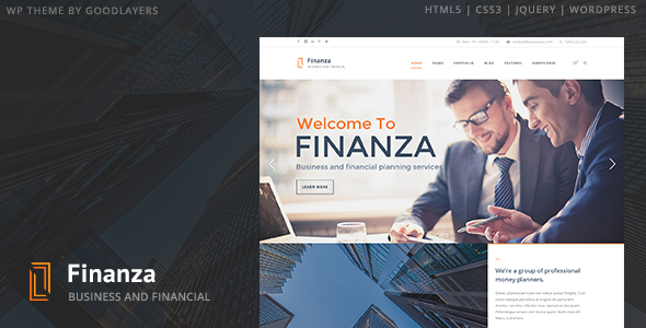 Finanza v1.3.4 – 商业和金融 WordPress插图
