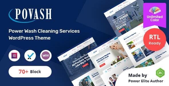 Povash | Power Wash WordPress Theme + RTL v3.0.0插图