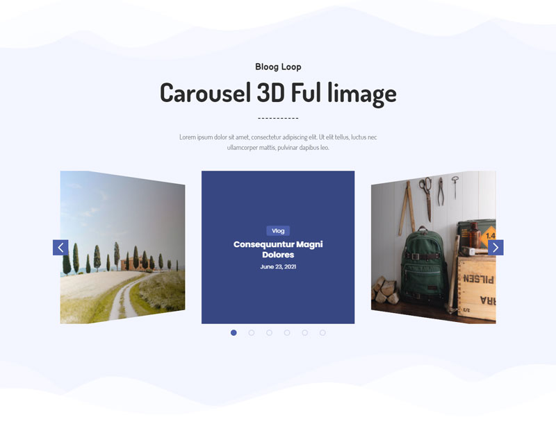 Advanced Carousel Blog Layout Design v1.0 – 高级轮播博客布局设计插图