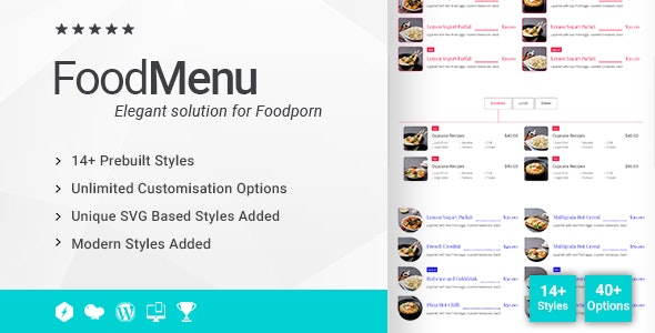 Ultimate Food Menu Addon for WPBakery Page Builder v1.1.0插图