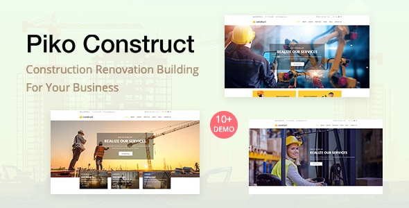 Piko-Construct v2.6.5 – WordPress建筑主题插图