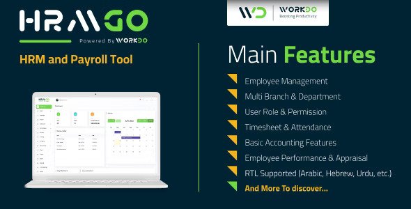 HRMGo v7.4 – 人力资源管理和薪资工具插图