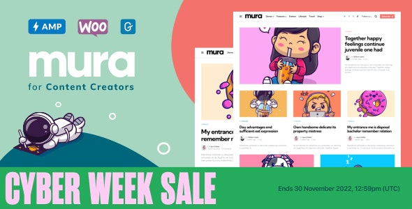 Mura v1.6 – WordPress Theme for Content Creators插图