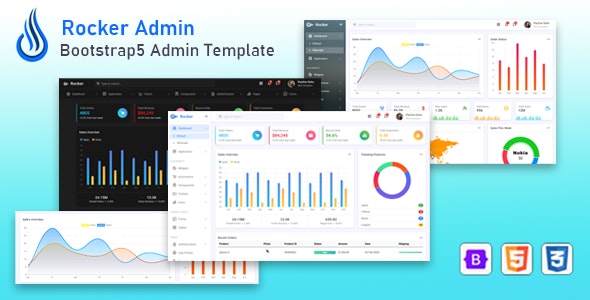 Rocker v2023.03.27 – Bootstrap 5 Admin Dashboard Template插图