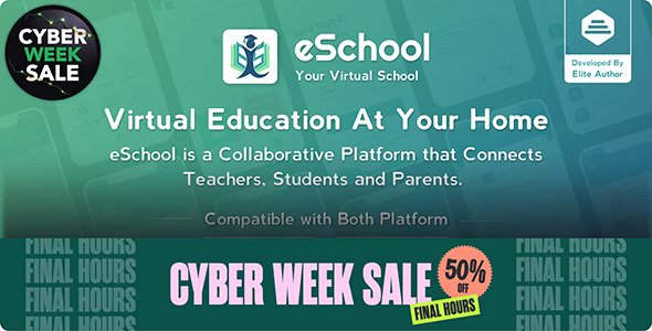eSchool v3.3.2（已汉化） – Virtual School Management System Flutter App with Laravel Admin Panel插图