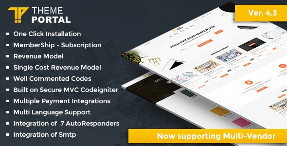 Theme Portal Multi-Vendor eCommerce Marketplace – Sell Digital Products, Themes, Plugins, PHP Script v4.5插图
