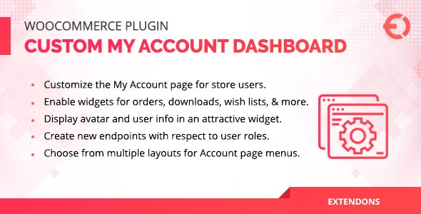 WooCommerce User Dashboard v1.1.0 – 自定义我的帐户页面插图
