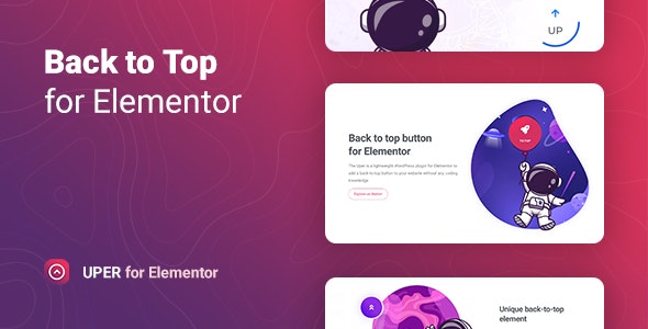 Uper v1.0.4 – Back to Top Button for Elementor插图