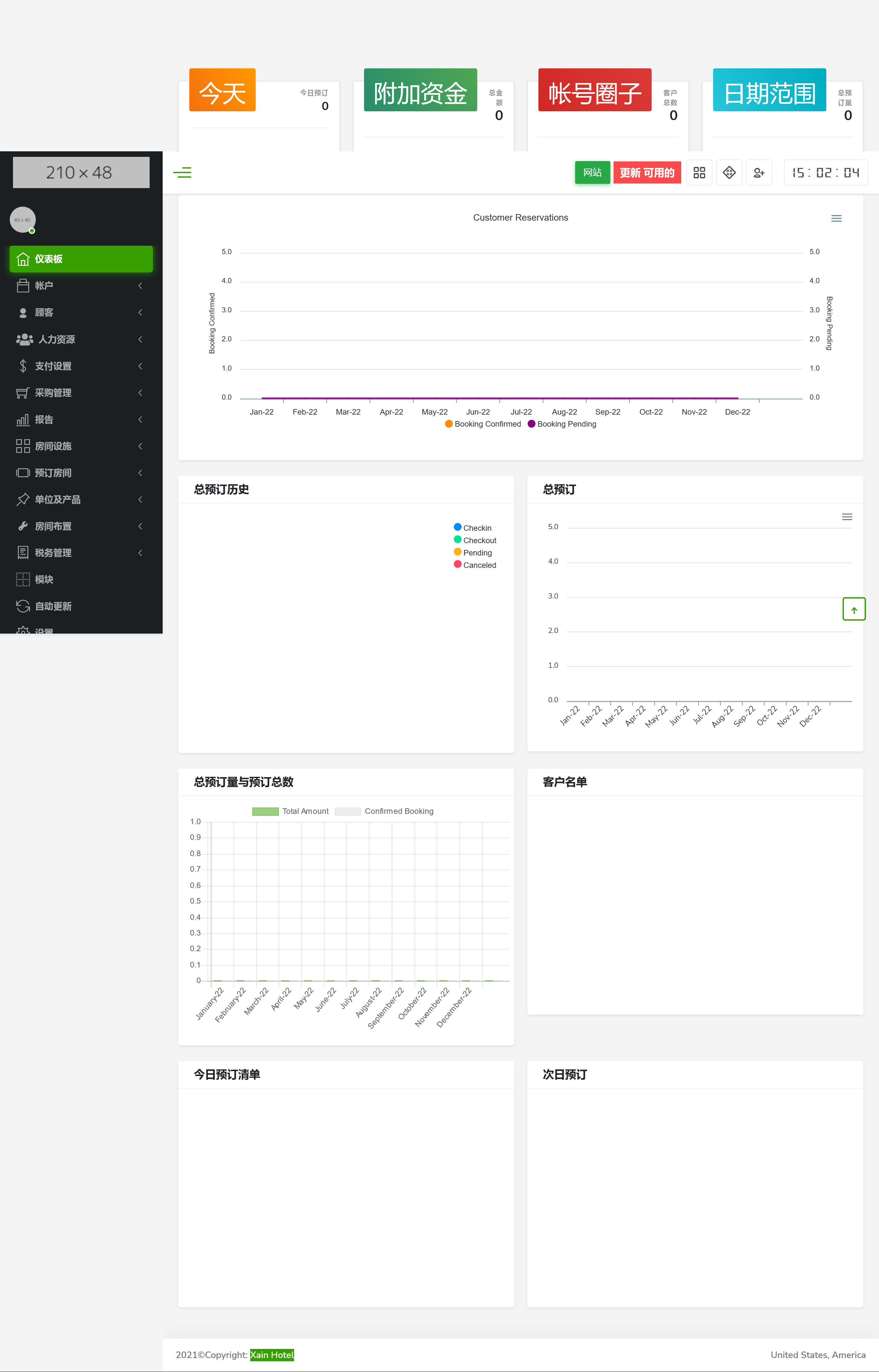 Xain v3.0（已汉化） – 酒店管理系统插图(1)