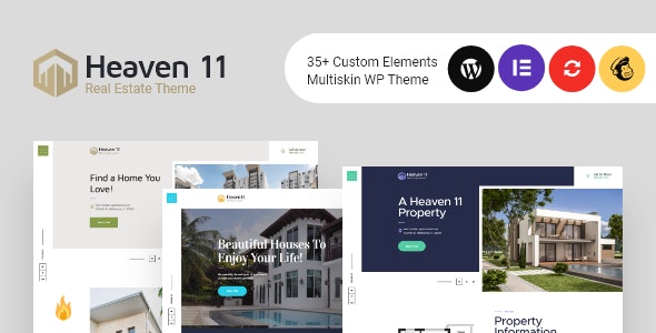 Heaven11 v1.0.7 – Property & Apartment Real Estate WordPress Theme插图
