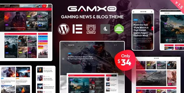 Gamxo v2.0.3 – WordPress 游戏新闻和博客主题插图