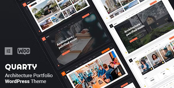 Quarty v1.4.8 – Creative Architecture Portfolio WordPress 主题插图