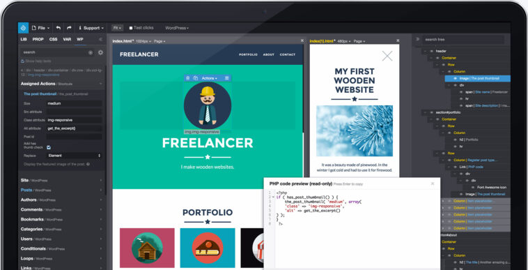 Pinegrow Pro v1.0.22 – WordPress 插件插图