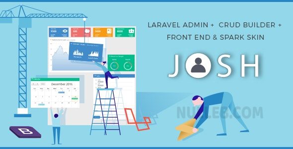 Josh v12.0 – Laravel Admin Template + Front End + CRUD插图