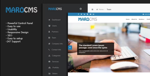 MaroCMS v3.1 – 商务 CMS原版插图