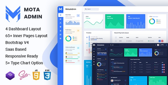 MotaAdmin – Admin & Dashboard Template 14 August 2021插图