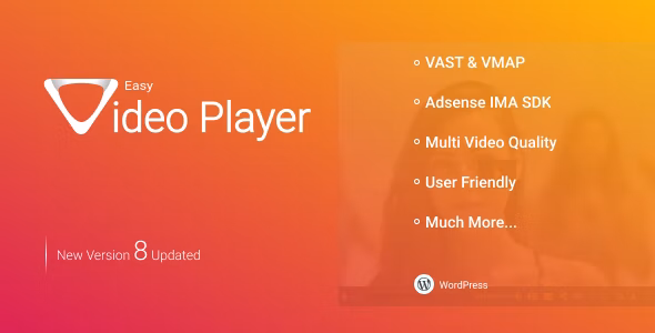 Easy Video Player v10.0 – WordPress简易视频播放器插件插图