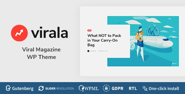 Virala v1.0.6 – WordPress病毒杂志主题插图
