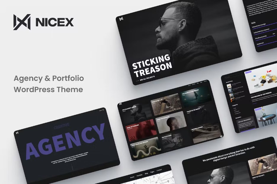 Nicex v1.0.4 – 创意作品集主题插图