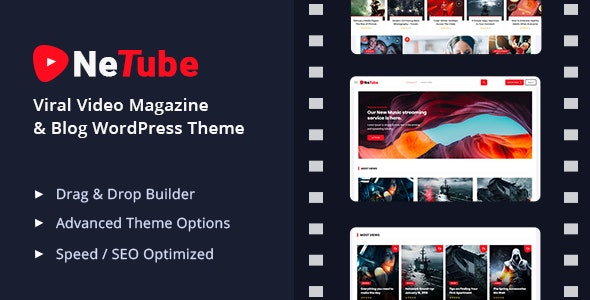 Netube v1.1.5 – WordPress视频博客/杂志主题插图