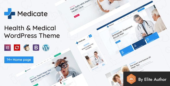 Medicate v2.2 – WordPress健康与医疗主题 + RTL Ready插图