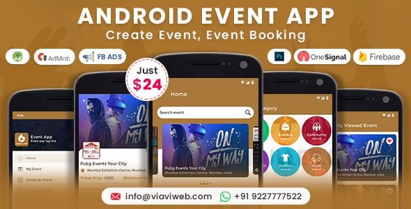 Android Event App (Create Event, Event Booking) v5.0插图