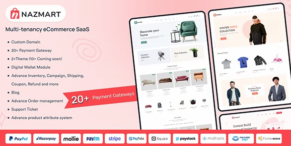 Nazmart v2.4.0（已汉化） – 多租户电子商务平台 (SAAS)插图
