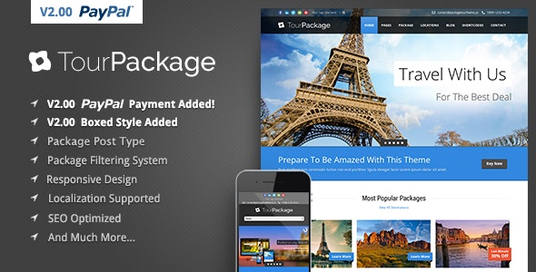 Tour Package v2.3.4 – WordPress Travel/Tour Theme插图