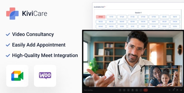 KiviCare v1.0.6 – Google Meet Telemed And WooCommerce Payment Gateway (Add-on)插图