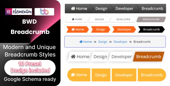 BWD Breadcrumb Addon For Elementor v1.0插图