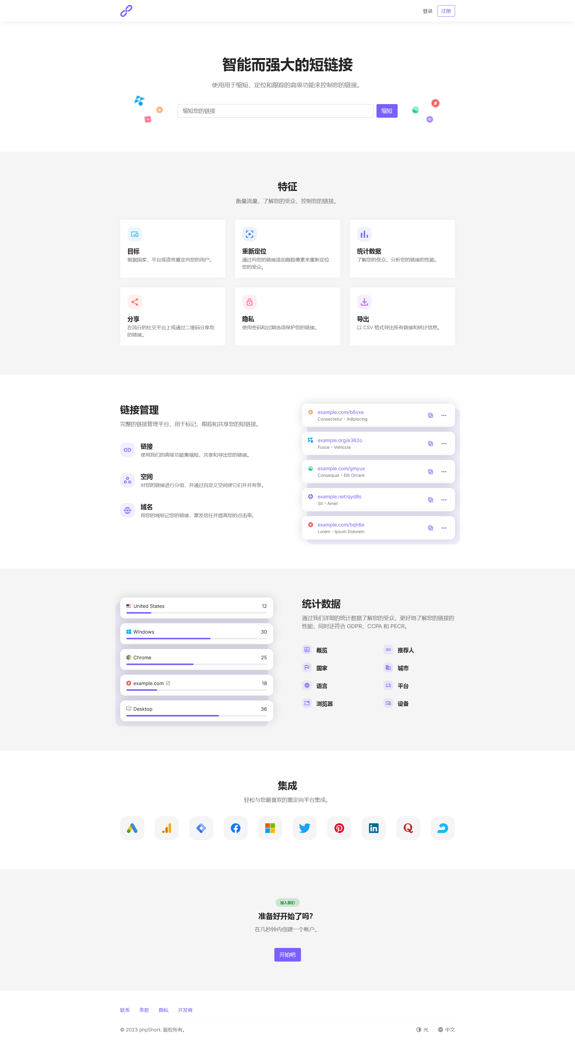 phpShort v5.1.0 v45破解版（已汉化） – PHP短网址源码插图(3)