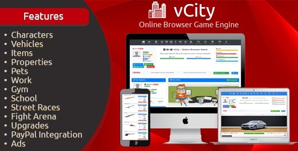 vCity v2.8 – 在线浏览器游戏平台插图