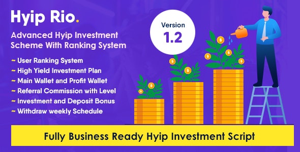 Hyip Rio v2.5.1 – Advanced Hyip Investment Scheme with Ranking System插图