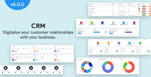 CRM v5.0.0 – Laravel CRM with Project Management, Tasks, Leads, Invoices, Estimates and Goals插图