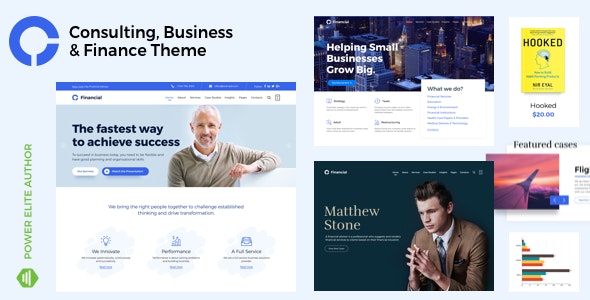 Consultancy v17.2 – WordPress 商务咨询主题插图