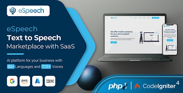 eSpeech v1.4.3 – 使用 SaaS的文本到语音市场插图