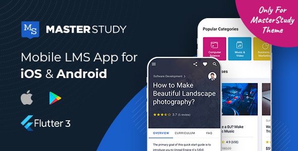 MasterStudy LMS Mobile App – Flutter v.3 iOS & Android 2.2.4插图