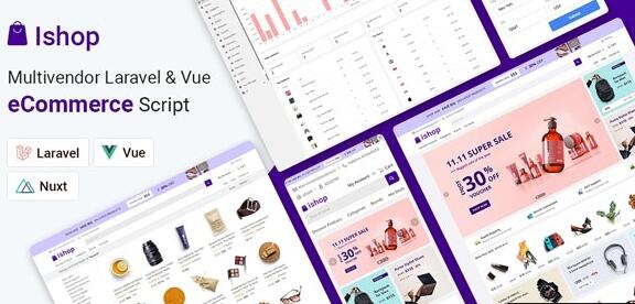 Ishop v5.0.5(已汉化) – Multivendor Laravel & Vue eCommerce CMS