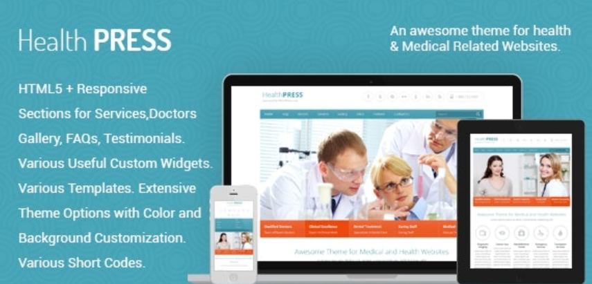 HealthPress v1.9.3 – Medical WordPress Theme插图