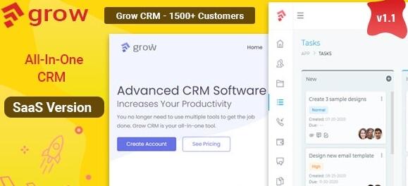 Grow CRM SaaS v1.2 - Laravel Project Management - Multitenancy插图