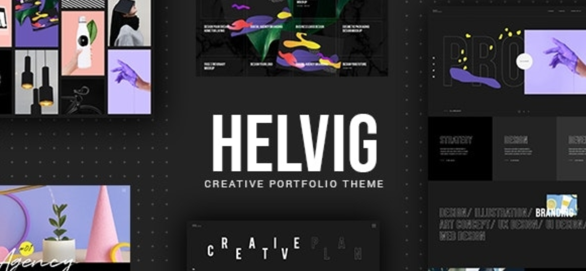 Helvig v1.0  – 创意作品集主题插图