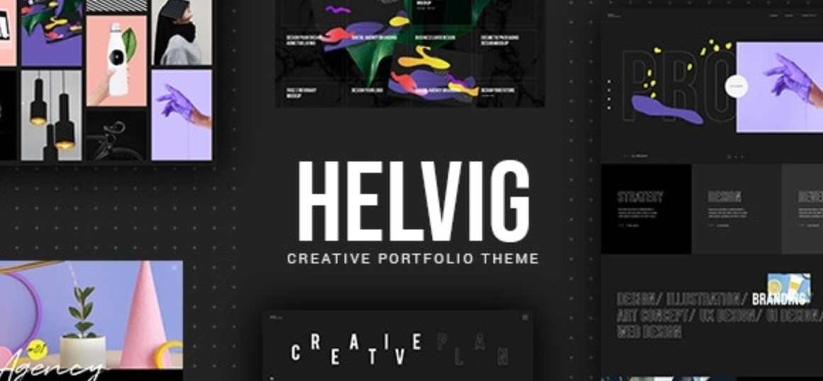 Helvig v1.0  - 创意作品集主题插图