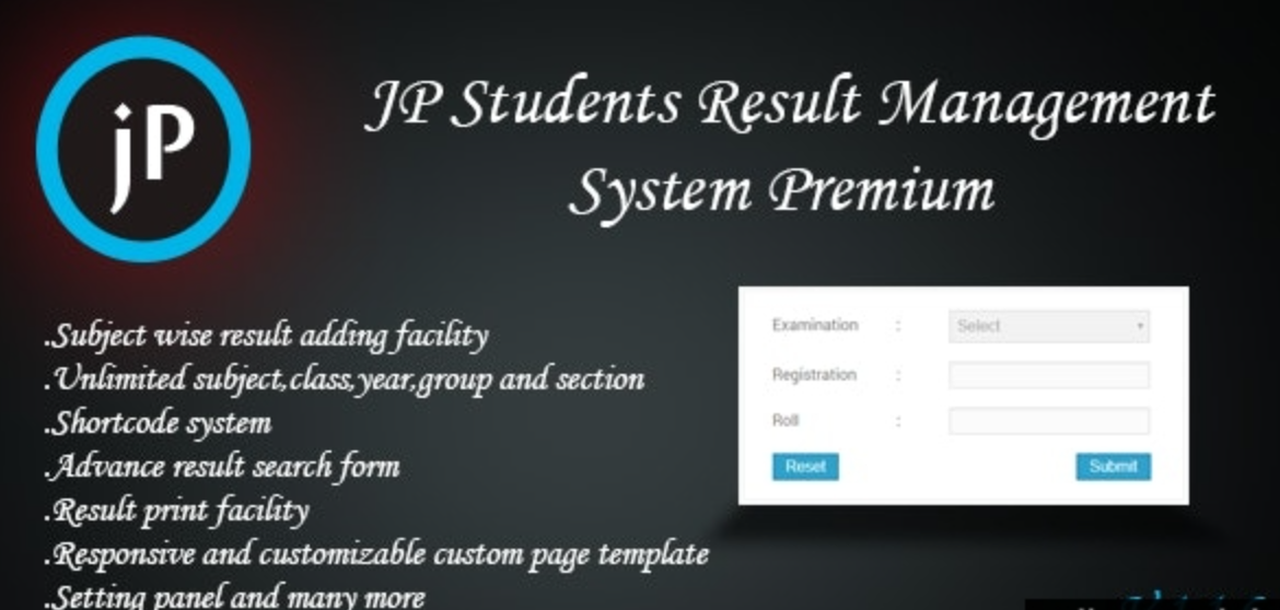 JP Students Result Management System Premium v1.1.6（已汉化）