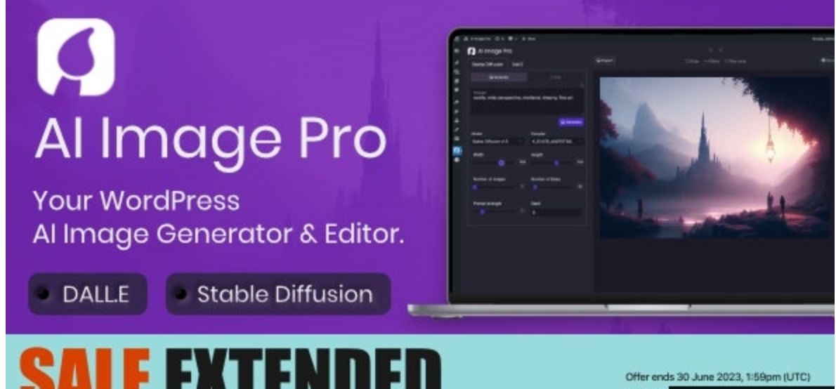 AI Image Pro v2.1.0（已汉化） – WordPress AI Image Generator & Editor, DALLE & Stable Diffusion插图