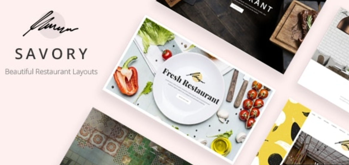 Savory v2.3 – WordPress餐厅主题插图