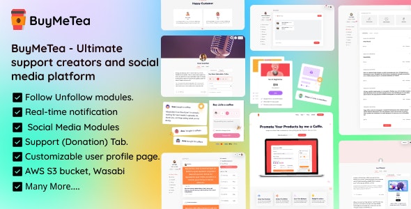 BuyMeTea v1.5 – 创作者和艺术家接受粉丝支持和会员的最佳方式