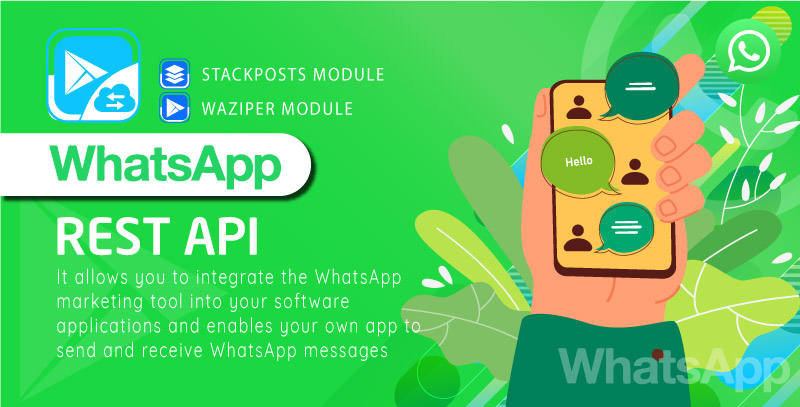 Whatsapp Rest Api For Waziper/Whatsapp Module For Stackposts Version v5.0.2插图